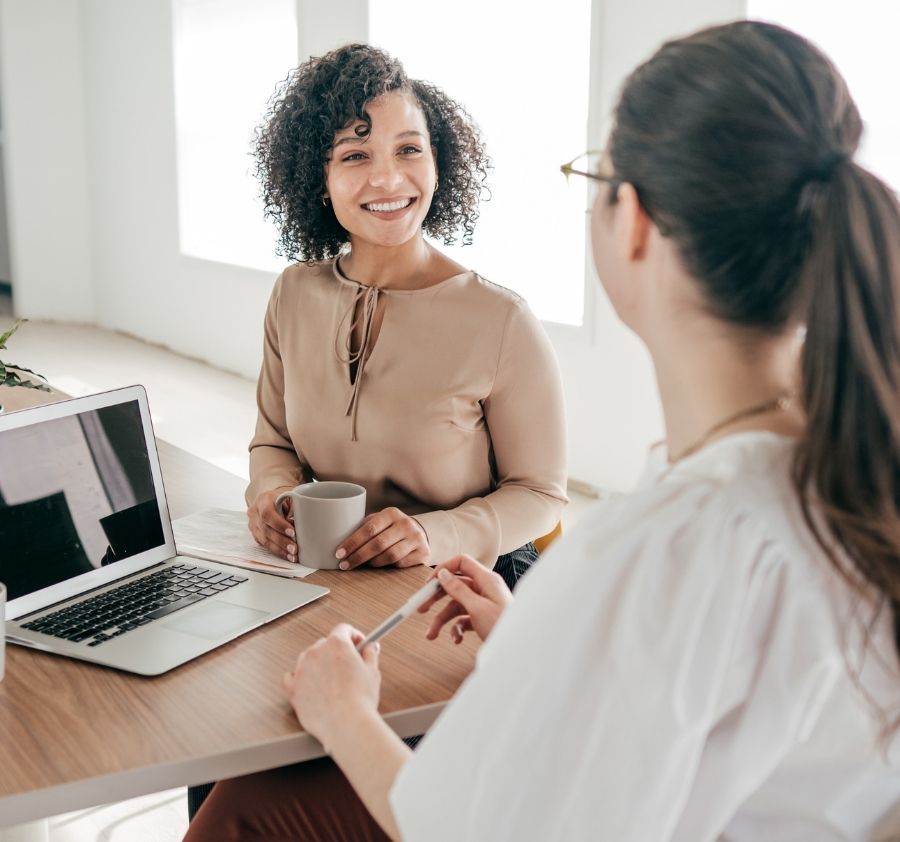 Women Taking An Interview For Leasing Consultant