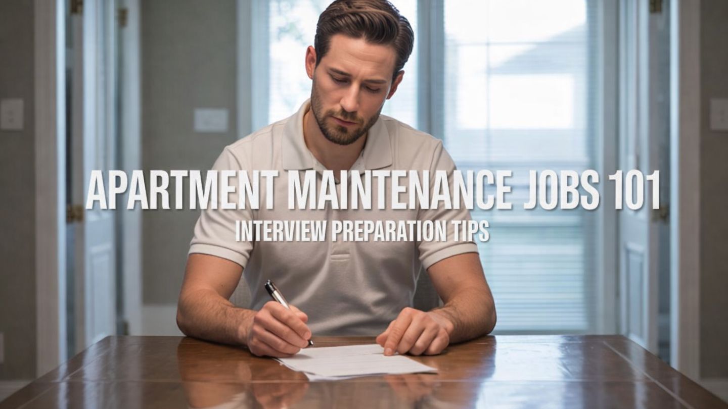 Apartment Maintenance Jobs 101: Preparing for an Interview